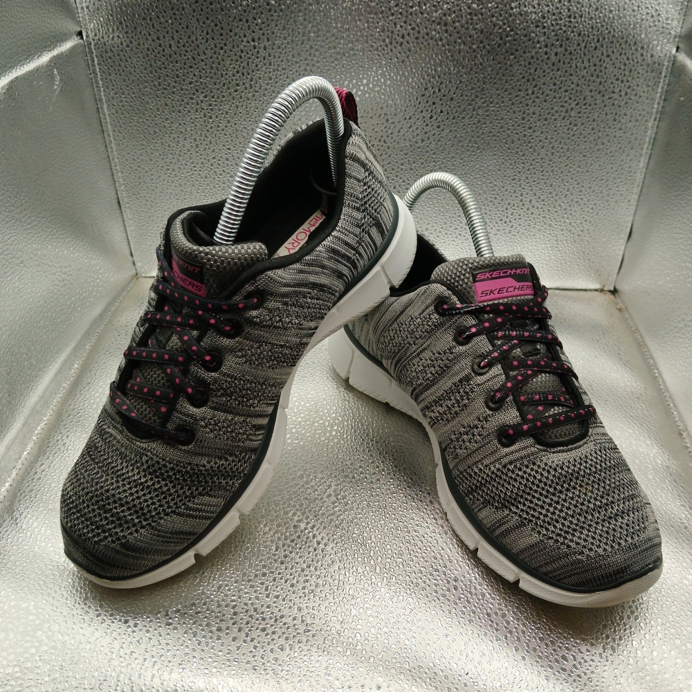 Skechers Gray and Black Air Cooled  Athletic Sneakers Women's Size 7